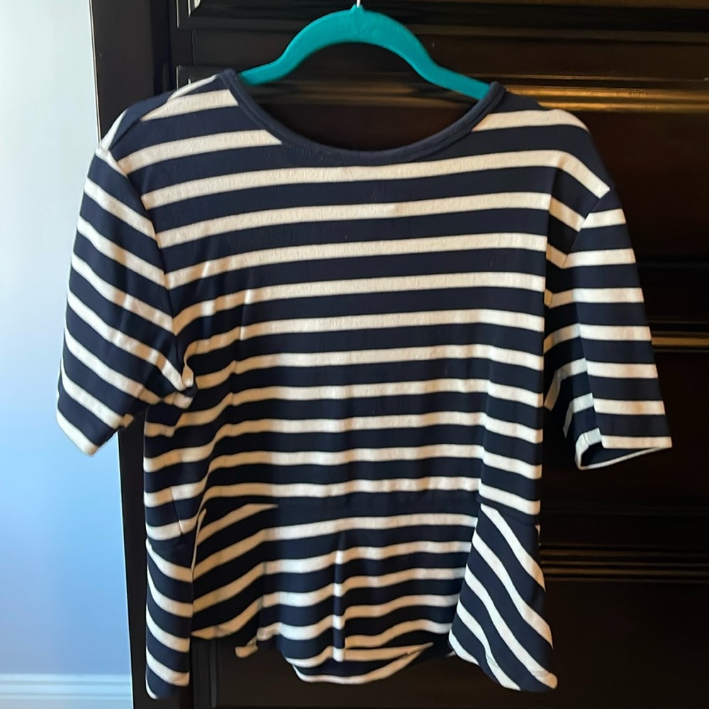Women Gap 
Stripped peplum top